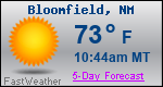 Weather Forecast for Bloomfield, NM