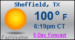 Weather Forecast for Sheffield, TX