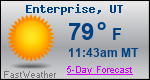 Weather Forecast for Enterprise, UT
