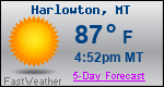 Weather Forecast for Harlowton, MT
