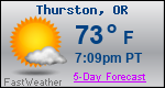 Weather Forecast for Thurston, OR