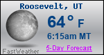 Weather Forecast for Roosevelt, UT