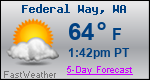 Weather Forecast for Federal Way, WA