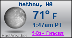 Weather Forecast for Methow, WA