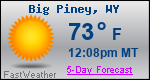 Weather Forecast for Big Piney, WY