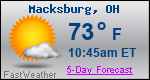 Weather Forecast for Macksburg, OH