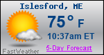 Weather Forecast for Islesford, ME