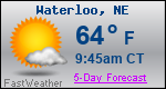 Weather Forecast for Waterloo, NE