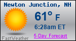 Weather Forecast for Newton Junction, NH