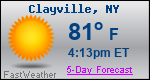 Weather Forecast for Clayville, NY