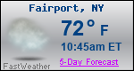 Weather Forecast for Fairport, NY