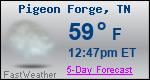 Weather Forecast for Pigeon Forge, TN