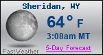 Weather Forecast for Sheridan, WY