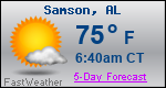 Weather Forecast for Samson, AL