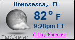 Weather Forecast for Homosassa, FL
