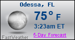 Weather Forecast for Odessa, FL