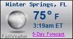 Weather Forecast for Winter Springs, FL