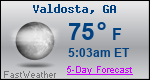 Weather Forecast for Valdosta, GA