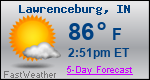 Weather Forecast for Lawrenceburg, IN