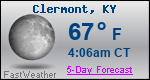Weather Forecast for Clermont, KY