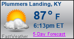Weather Forecast for Plummers Landing, KY