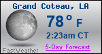 Weather Forecast for Grand Coteau, LA