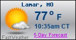Weather Forecast for Lamar, MO