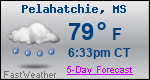 Weather Forecast for Pelahatchie, MS