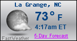 Weather Forecast for La Grange, NC