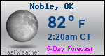 Weather Forecast for Noble, OK