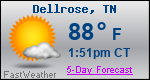 Weather Forecast for Dellrose, TN