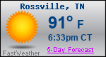 Weather Forecast for Rossville, TN
