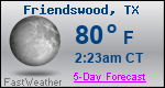 Weather Forecast for Friendswood, TX