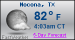 Weather Forecast for Nocona, TX