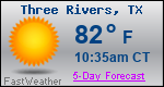 Weather Forecast for Three Rivers, TX