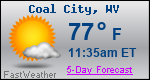 Weather Forecast for Coal City, WV
