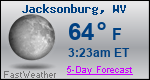 Weather Forecast for Jacksonburg, WV