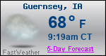 Weather Forecast for Guernsey, IA