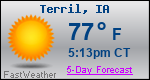 Weather Forecast for Terril, IA