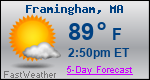 Weather Forecast for Framingham, MA