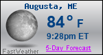 Weather Forecast for Augusta, ME