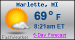 Weather Forecast for Marlette, MI