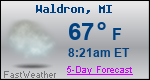 Weather Forecast for Waldron, MI