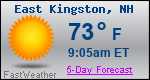 Weather Forecast for East Kingston, NH