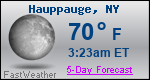 Weather Forecast for Hauppauge, NY