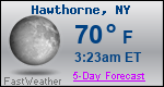 Weather Forecast for Hawthorne, NY