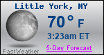Weather Forecast for Little York, NY