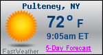 Weather Forecast for Pulteney, NY