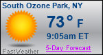 Weather Forecast for South Ozone Park, NY