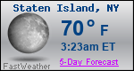 Weather Forecast for Staten Island, NY